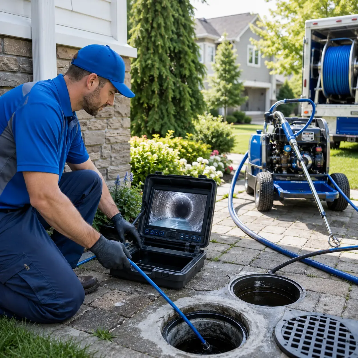 Outdoor drain cleaning professionals serving Leverett, MA