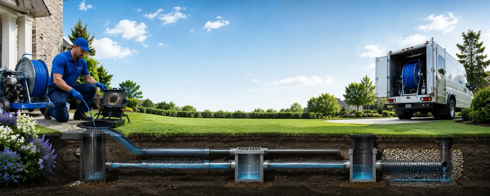 Outdoor drain cleaning information for Leverett, MA